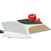 KitchenYeah Glazen Snijplank - 28x20 - Pastel - Minimalisme - Design - Snijplanken Glas