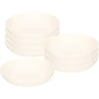 PlasticForte Soepkommen - 8x - D22 x H5.5 cm - wit - kunststof - onbreekbaar - servies