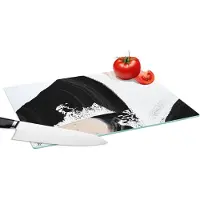 KitchenYeah Glazen Snijplank - 39x28 - Verf - Abstract - Design - Snijplanken Glas