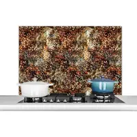 KitchenYeah - Spatscherm keuken - Panterprint - Print - Dieren - Design - Keuken achterwand - Muurdecoratie - Spatwand - 100x65 cm