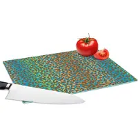 KitchenYeah Glazen Snijplank - 28x20 - Patroon - Panter - Abstract - Snijplanken Glas