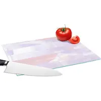 KitchenYeah Glazen Snijplank - 28x20 - Pastel - Verf - Design - Snijplanken Glas