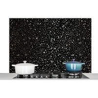 KitchenYeah Spatscherm keuken - Stippen - Goud - Patronen - Design - Spatwand - Keuken - Muurbeschermer - 120x80 cm - Muurdecoratie