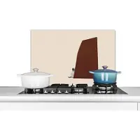 KitchenYeah Spatscherm keuken - Pastel - Jongen - Abstract - Retro - Spatwand - Keuken - 60x40 cm - Achterwand keuken