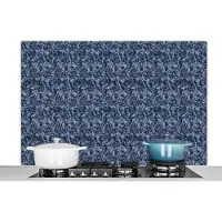 KitchenYeah Spatscherm keuken 120x80 cm - Kookplaat achterwand Patroon - Graniet print - Structuur - Muurbeschermer - Spatwand fornuis - Hoogwaardig aluminium
