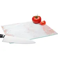 KitchenYeah Glazen Snijplank - 28x20 - Verf - Abstract - Design - Snijplanken Glas