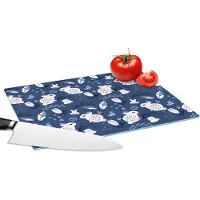 KitchenYeah Glazen Snijplank - 28x20 - Konijnen - Scandinavië - Patronen - Snijplanken Glas