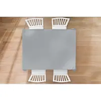 KitchenYeah Tafelkleed - Tafellaken - 170x130 cm - Interieur - Grijs - Licht - Binnen en Buiten