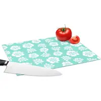 KitchenYeah Glazen Snijplank - 28x20 - Hawaii - Hibiscus - Bloem - Patronen - Snijplanken Glas