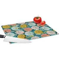 KitchenYeah Glazen Snijplank - 39x28 - Breien - Wol - Patronen - Snijplanken Glas