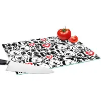 KitchenYeah Glazen Snijplank - 39x28 - Patronen - Hond - Quote - Jongens - Meisjes - Kinderen - Kids - Snijplanken Glas