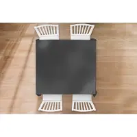 KitchenYeah Tafelkleed - Tafellaken - 120x120 cm - Grijs - Herfst - Seizoenen - Kleuren - Binnen en Buiten