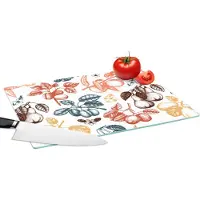 KitchenYeah Glazen Snijplank - 39x28 - Fruit - Vintage - Boom - Design - Snijplanken Glas