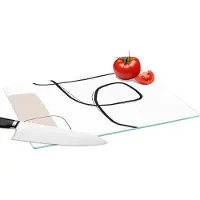KitchenYeah Glazen Snijplank - 39x28 - Abstract - Pastel - Minimalisme - Snijplanken Glas