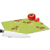 KitchenYeah Glazen Snijplank - 28x20 - Patronen - Hert - Stippen - Snijplanken Glas