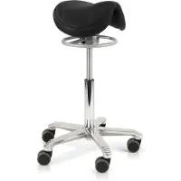 Score Amazone Balance Ergonomische Zadelkruk – Stamskin Zwart