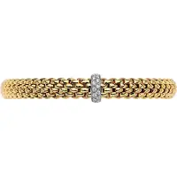 Fope Gioielli flex'it vendôme 18 karaats geelgouden armband met diamant - small 16 cm 56002bx_bb_g_xbx_00s