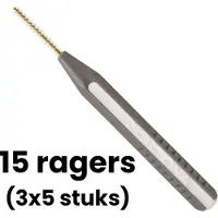 Lactona Easygrip Ragers Recht-XXX-Small - 2mm - Grijs - 3 x 5 stuks - Voordeelverpakking