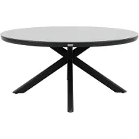 Qopps Tuintafel Ziggy - Rond - Grey - 160 cm - Sintered stone -