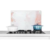 KitchenYeah Spatscherm keuken 60x40 cm - Kookplaat achterwand Verf - Abstract - Design - Muurbeschermer - Spatwand fornuis - Hoogwaardig aluminium