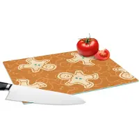 KitchenYeah Glazen Snijplank - 28x20 - Patronen - Gingerbread - Koekjes - Snijplanken Glas