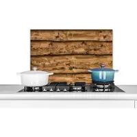 KitchenYeah - Spatscherm keuken - Spatbord - Plank - Hout - Rustiek - Keuken - Spatwand - 70x50 cm