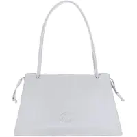 Coccinelle Leren schoudertas Dulse Shoulderbag Snow Lichtblauw
