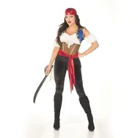 Leg avenue - Ravishing Pirate Kostuum - L - Multicolours