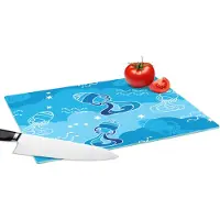 KitchenYeah Glazen Snijplank - 39x28 - Aquarius - Design - Zodiac - Snijplanken Glas