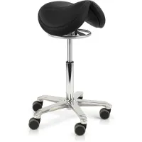 Score Jumper Balance Ergonomische Zadelkruk – Stamskin Zwart