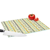 KitchenYeah Glazen Snijplank - 39x28 - Inca - Patronen - Abstract - Snijplanken Glas
