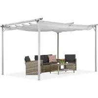 Garden Point Witte La Palma terraspergola 3x3m