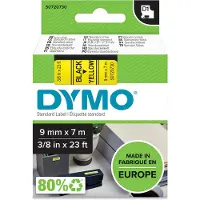 Dymo Tape 40918 (S0720730) Zwart op geel (9 mm)