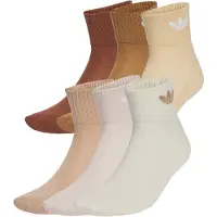 Adidas Sokken 'Mid Ankle 6 Pairs' nude / chamois / bruin / kastanjebruin / pastelroze / wit