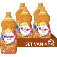 Robijn 4x Klein & Krachtig Wasmiddel Color 39 Wasbeurten 1,19 Liter