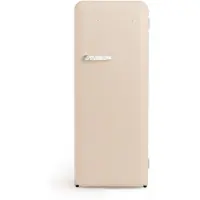 Create - Koelkast in retrostijl - Zand - Handvat Marmer - FRIDGE RETRO 281L