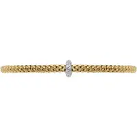 Fope Gioielli flex'it "prima" 18 karaats geelgouden armband met diamant maat m