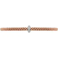 Fope Gioielli flex'it "prima" 18 karaats roségouden armband met diamant maat s