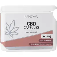 Renova CBD capsules 40% - 65mg CBD - cannabidiol - hennep - THC-vrij