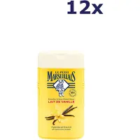Le Petit Marseillais 12x Crème de douche - 250ml - Lait de vanille