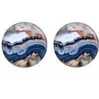 Charme Bijoux Clip Oorbellen- Sady-2 cm blauw