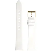 Junghans Max Bill ladies lederen band wit - horlogeband dames - 17 mm