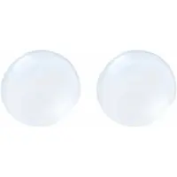 Charme Bijoux Clip Oorbellen-Wit-2 cm- Cabochon-geen gaatje-