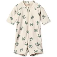 Liewood Max Printed Zwem Jumpsuit Met Korte Mouwen | Crab / Sandy