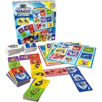 Tactic PJ Masks 3-in-1 Spellenverzameling – Kaartspel – Lotto – Domino – Memo – Kinderspel vanaf 4 jaar