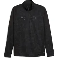 Puma FC St. Pauli trainingstop met kwartrits voor Heren, Zwart/Grijs, Maat XXL