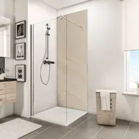 Schulte badkamer achterwand - zandsteen - 100x210 - zelf in te korten - wanddecoratie - muurdecoratie - badkamer wandpanelen - muurbekleding