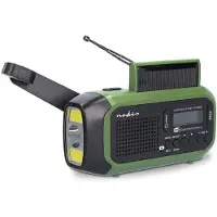 Nedis Noodradio Draagbaar Model DAB+ / FM Batterij Gevoed / Handslinger / -