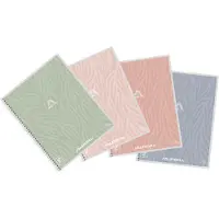 Aurora Writing 80g Collegeblok A5 Gelinieerd Spiraal Zijgebonden Papier Zachte kaft Kleurenassortiment Niet geperforeerd 120 pagina's