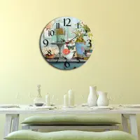 Opviq , model MS-HMA3114, wandklok, 40 cm, 100% MDF (dikte: 5 mm)